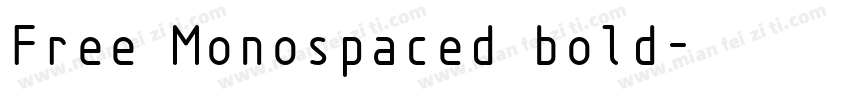 Free Monospaced bold字体转换
